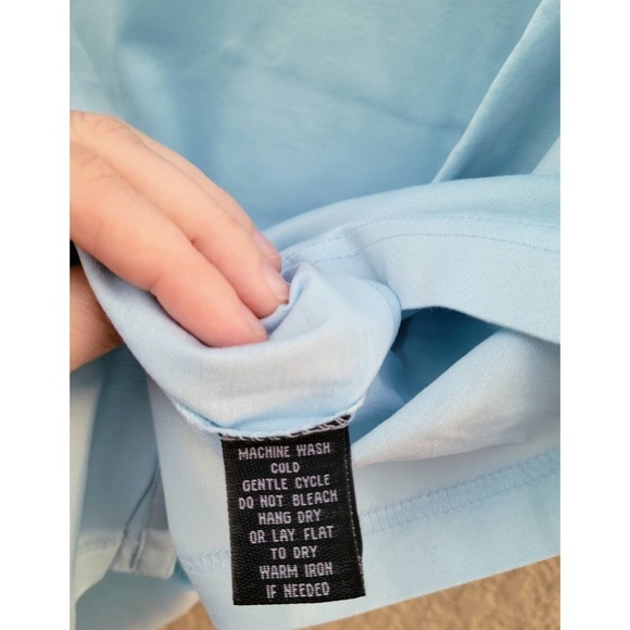 Albert Ross Men XXL Big and Tall Short Sleeve Light Blue Shirt - Picture 4 of 7